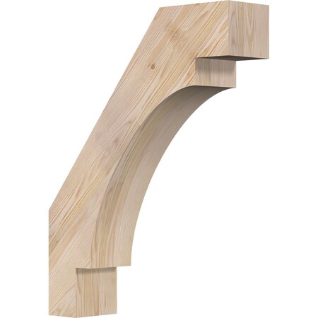 Ekena Millwork 5 1/2"W x 22"D x 28"H Merced Smooth Knee Brace, Douglas Fir BRC06X22X28MRC00SDF